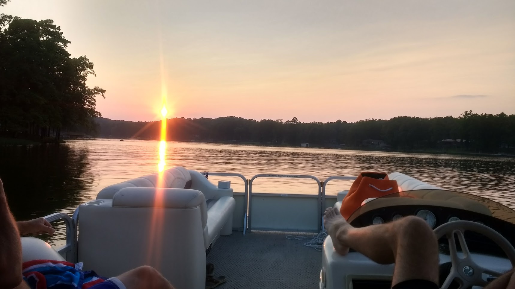 Sunset over Lake Desoto