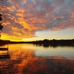 Sunset on lake desoto